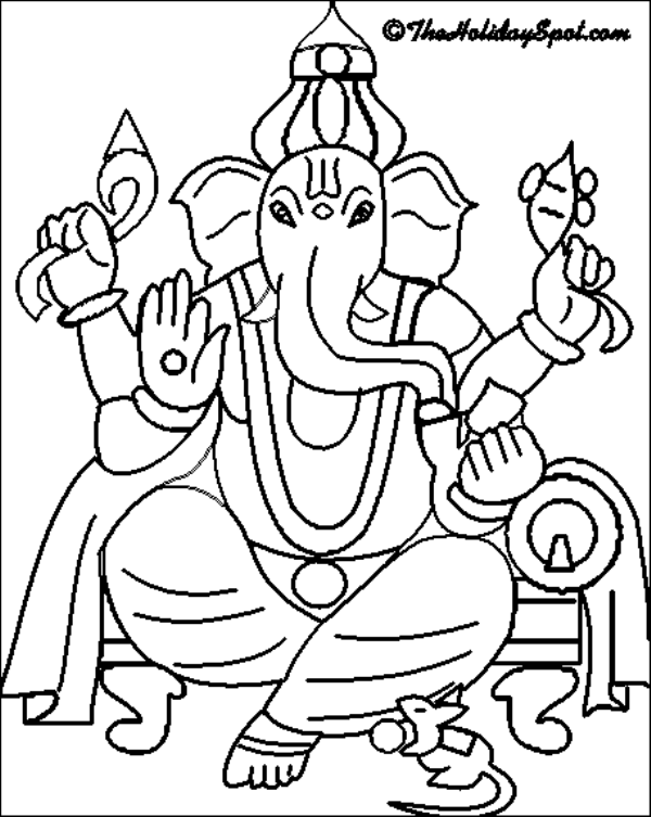 ganesh coloring pages - photo #6