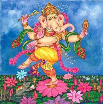 poster dancng Ganesha