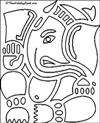 Ganesha coloring Page