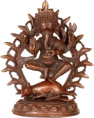  metal dancing ganesha statue