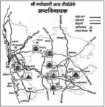 Ashtavinayak pilgramage route